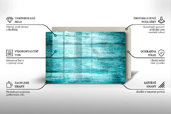 Herdabdeckung Vintage Holzbretter