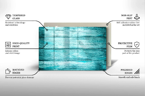 Herdabdeckung Vintage Holzbretter