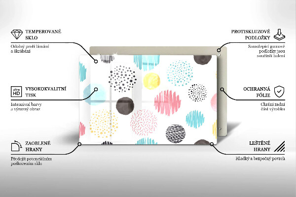 Herdabdeckung Bemalte Formen