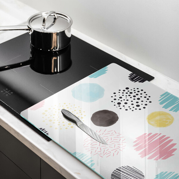 Herdabdeckung Bemalte Formen