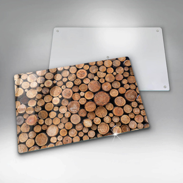 Herdabdeckung Baumstämme