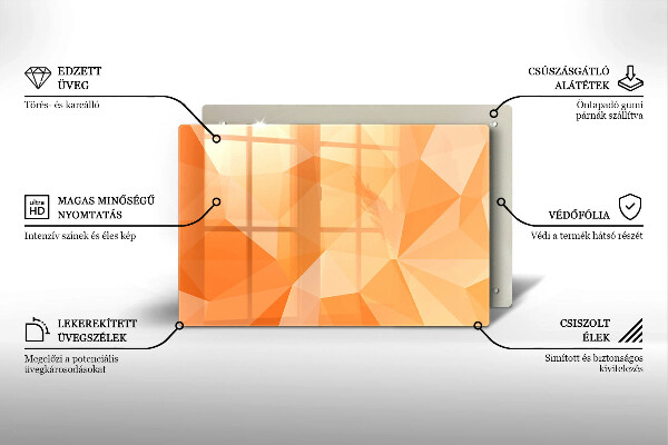 Herdabdeckung Geometrischer Hintergrund