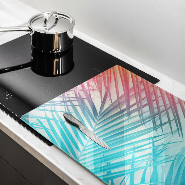 Herdabdeckung Pastellblätter