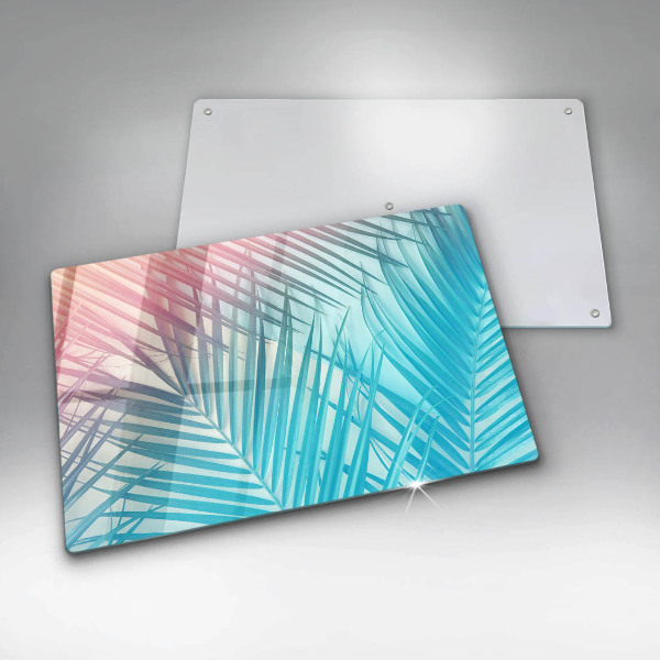 Herdabdeckung Pastellblätter