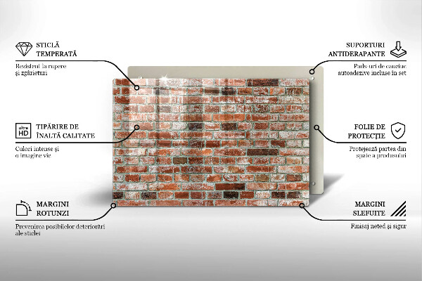 Herdabdeckung Alte Backsteinmauer