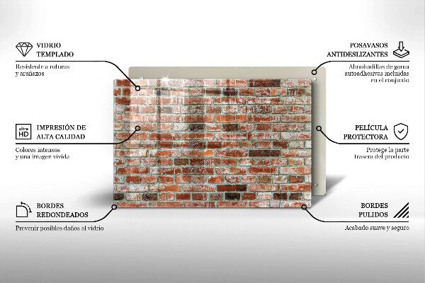 Herdabdeckung Alte Backsteinmauer