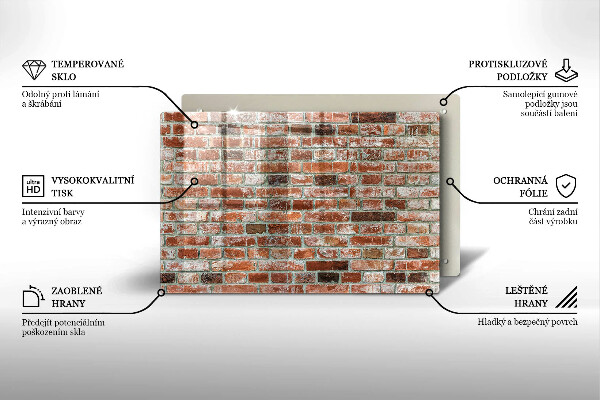 Herdabdeckung Alte Backsteinmauer