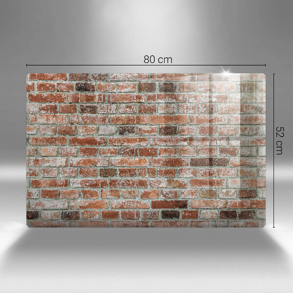 Herdabdeckung Alte Backsteinmauer