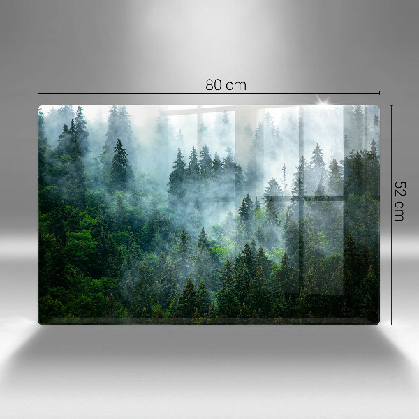 Herdabdeckung Wald im Nebel