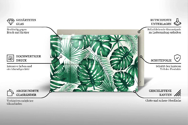 Herdabdeckung Monstera geht