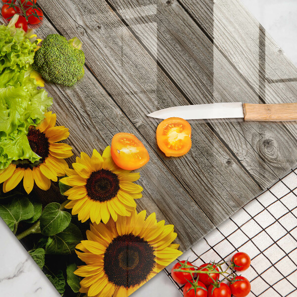 Herdabdeckung Sonnenblumen auf Einbänden