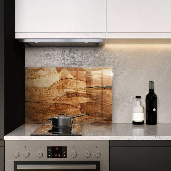 Herdabdeckung Holzbrettstruktur