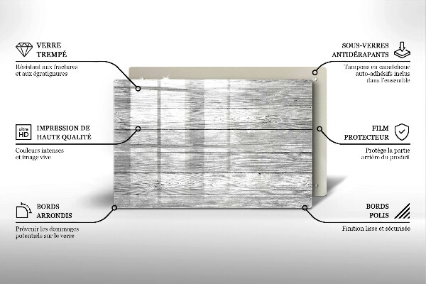Herdabdeckung Alte Holzbretter