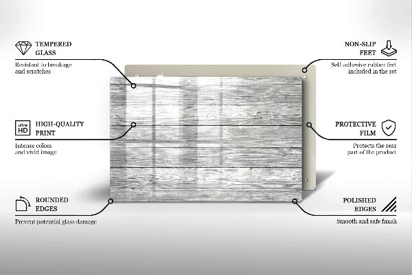 Herdabdeckung Alte Holzbretter