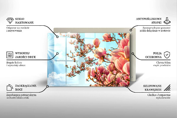 Herdabdeckung Rosa Blumenbaum