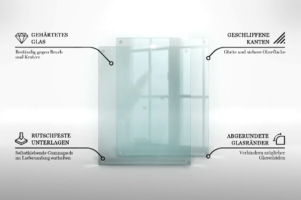 Ceranfeldabdeckung transparent 2x40x52 cm