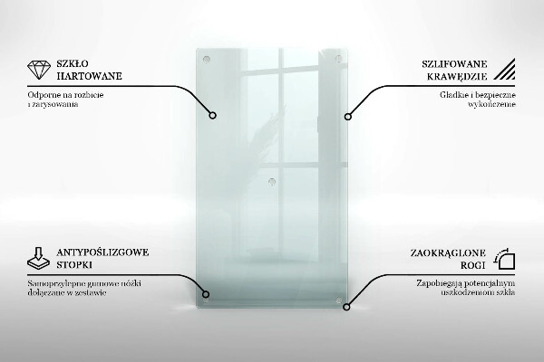 Herdabdeckplatte glas transparent 52x30 cm
