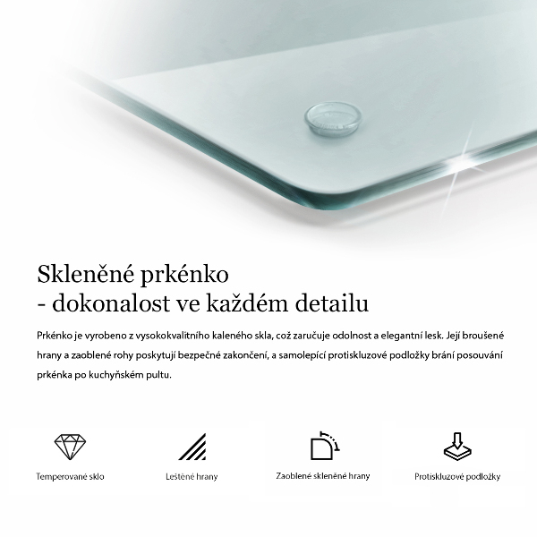 Herdabdeckplatte transparent 80x52 cm