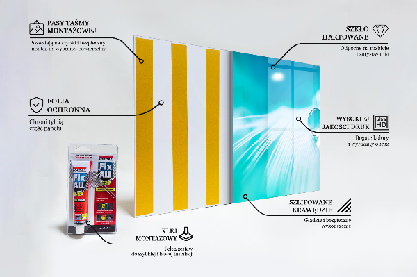 Küchenrückwand Fliesenspiegel Tau auf zarter Feder