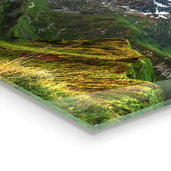 Küchenrückwand Fliesenspiegel Sonnenaufgang über der Berglichtung