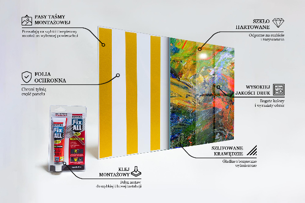 Küchenrückwand Spritzschutz Farbexplosion