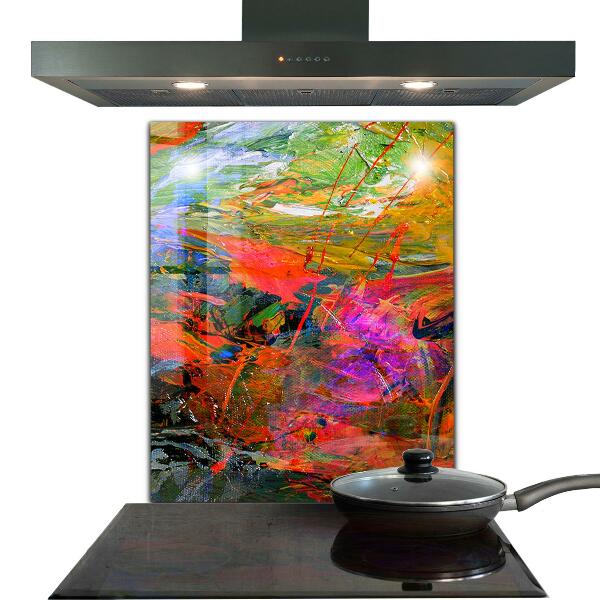 Küchenrückwand Spritzschutz Farbexplosion