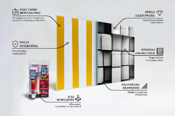 Küchenrückwand Spritzschutz Geometrisches Muster der Würfel