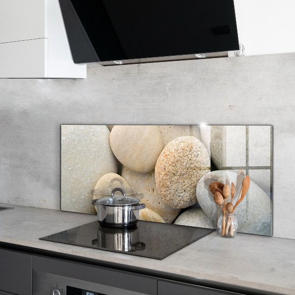 Küchenrückwand Fliesenspiegel Steiniger Strand