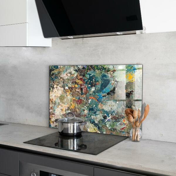 Küchenrückwand Fliesenspiegel Ölfarben-Textur
