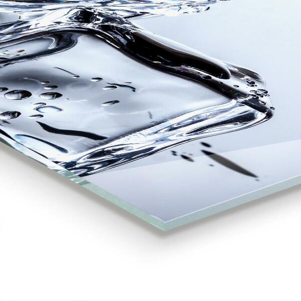 Küchenrückwand Spritzschutz Erfrischung mit Eiswürfeln