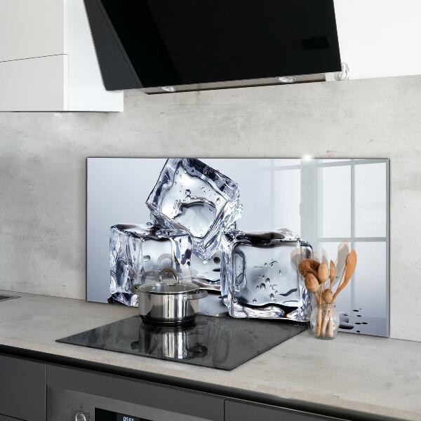 Küchenrückwand Spritzschutz Erfrischung mit Eiswürfeln