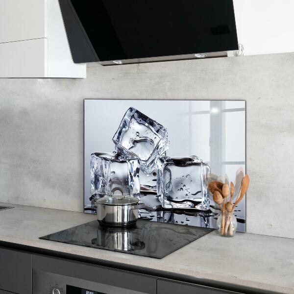 Küchenrückwand Spritzschutz Erfrischung mit Eiswürfeln
