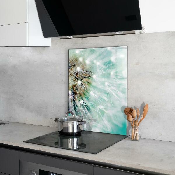 Küchenrückwand Spritzschutz Löwenzahn in der Windpflanze