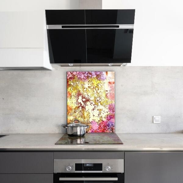 Küchenrückwand Spritzschutz Orangefarbene Abstraktion