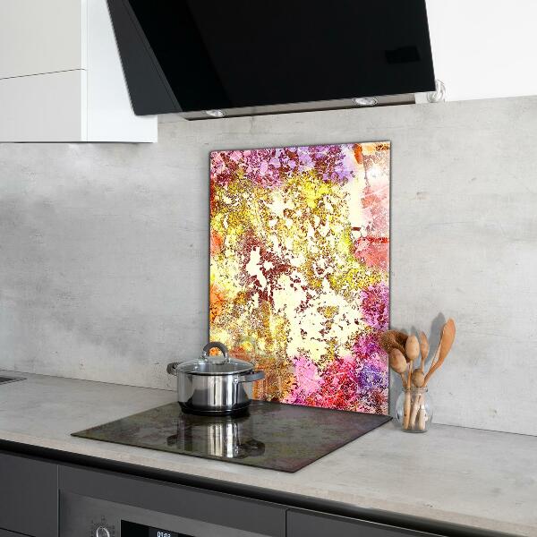 Küchenrückwand Spritzschutz Orangefarbene Abstraktion