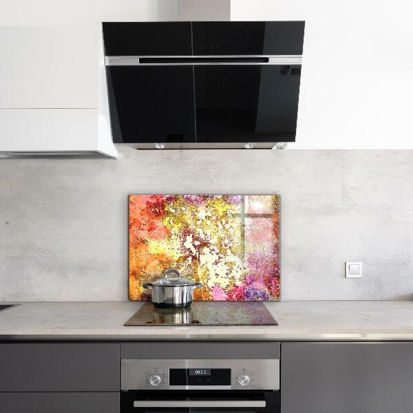 Küchenrückwand Spritzschutz Orangefarbene Abstraktion