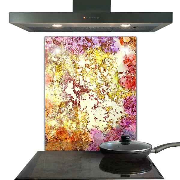 Küchenrückwand Spritzschutz Orangefarbene Abstraktion