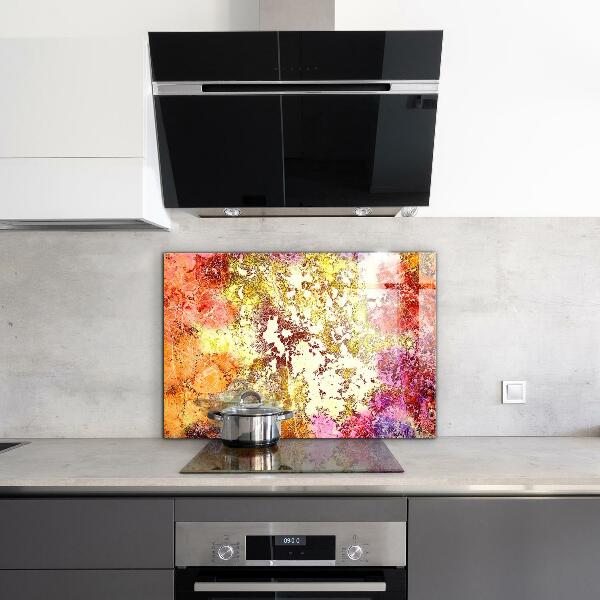 Küchenrückwand Spritzschutz Orangefarbene Abstraktion