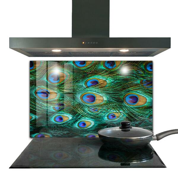 Küchenrückwand Fliesenspiegel Pfauenfedern schöne Natur