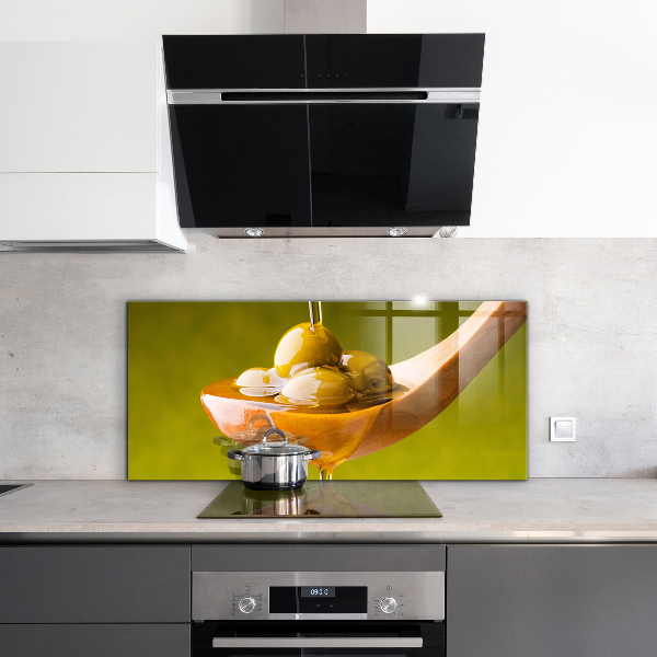 Küchenrückwand Spritzschutz Frisch gepresstes Olivenöl
