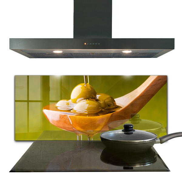 Küchenrückwand Spritzschutz Frisch gepresstes Olivenöl