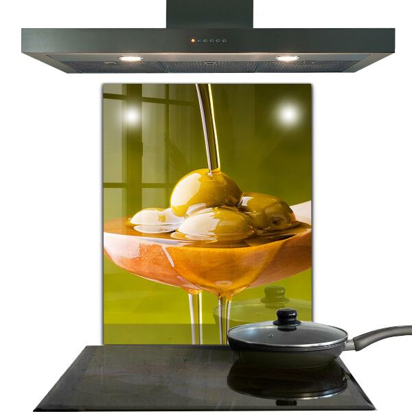 Küchenrückwand Spritzschutz Frisch gepresstes Olivenöl