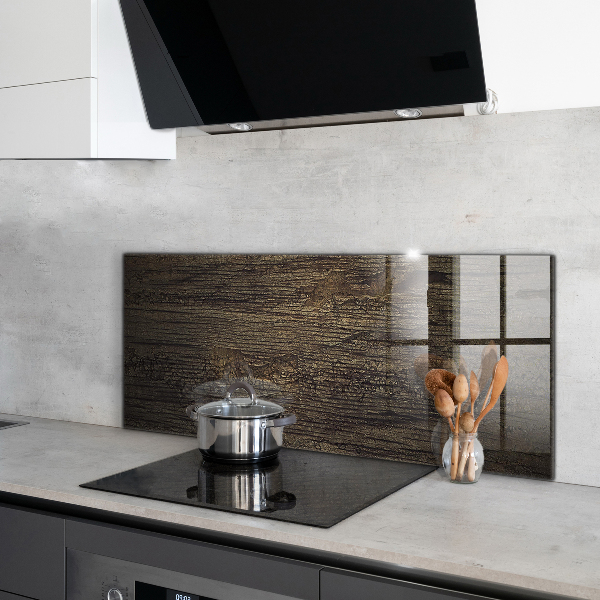 Küchenrückwand Fliesenspiegel Retro-Holzstruktur