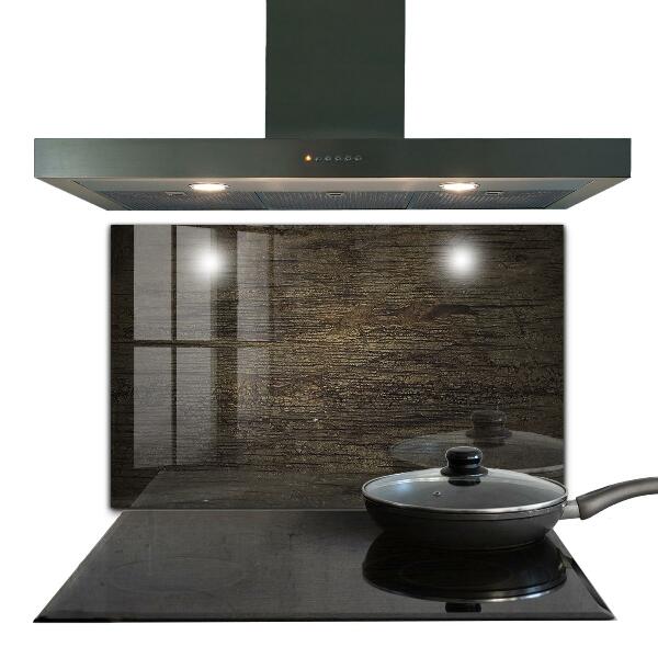 Küchenrückwand Fliesenspiegel Retro-Holzstruktur