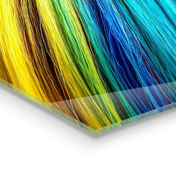 Küchenrückwand Spritzschutz Buntes grafisches Regenbogenmuster