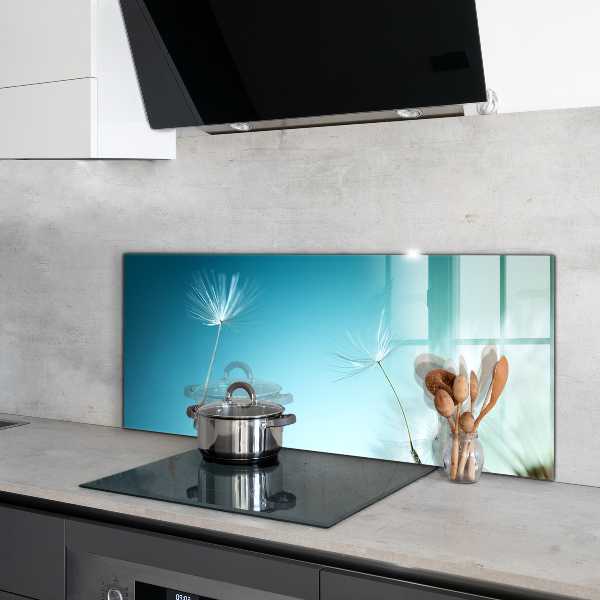 Küchenrückwand Spritzschutz Löwenzahn Löwenzahn im Wind