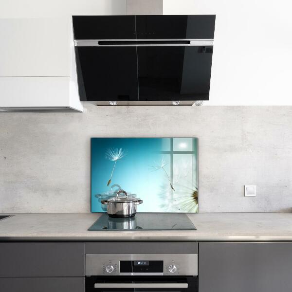 Küchenrückwand Spritzschutz Löwenzahn Löwenzahn im Wind