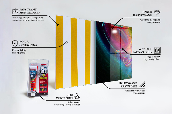 Küchenrückwand Spritzschutz Abstrakte vibrierende Energie