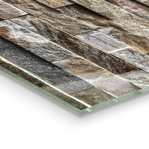 Küchenrückwand Fliesenspiegel Natursteinziegel