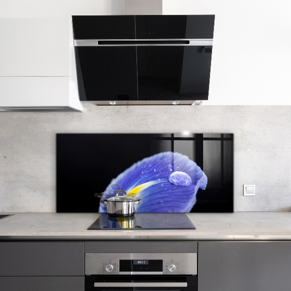 Küchenrückwand Spritzschutz Lila Irisblume